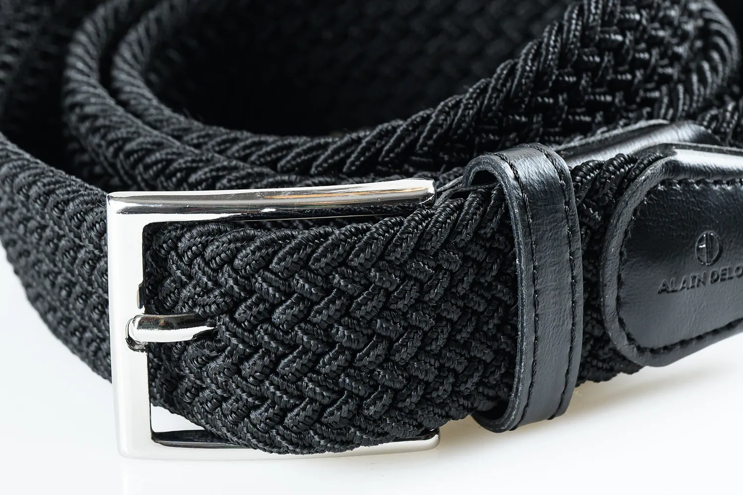 Alain Delon cintura intrecciata 105 cm senza buchi casual