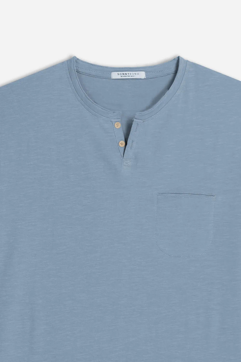 Sonny Bono T-Shirt Collo Goccia Slub Avion