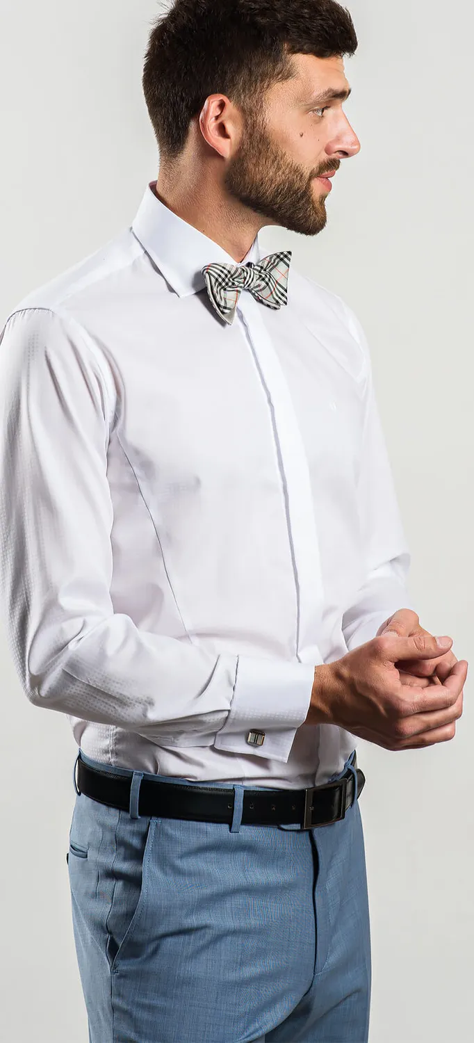 Alain Delon Extra Slim Fit camicia bianca cotone