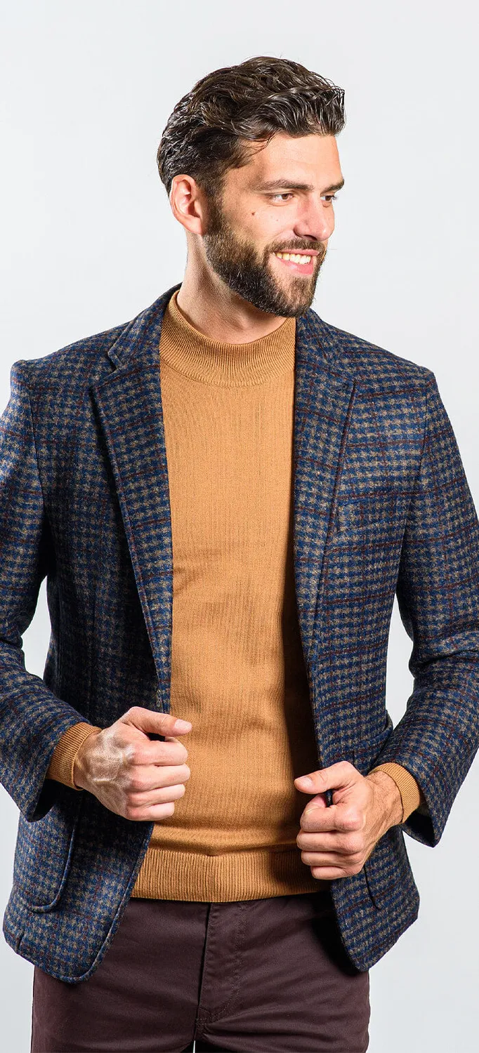 Alain Delon giacca elasticizzata slim fit sfoderata