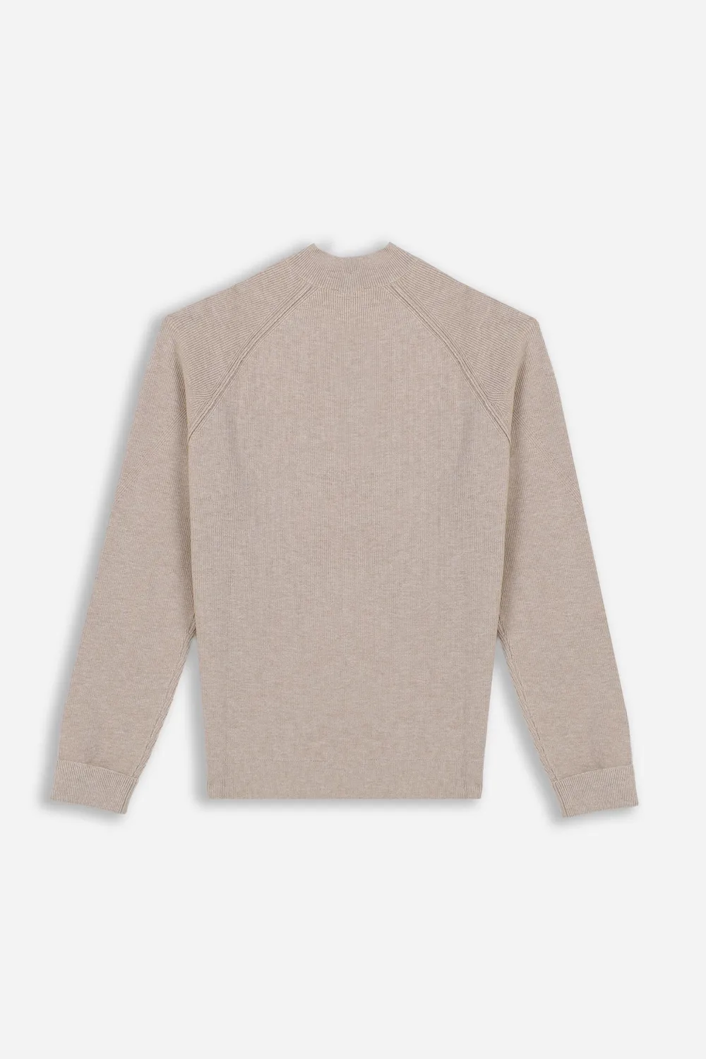 Sonny Bono Maglia Mezzo Collo Costine Beige