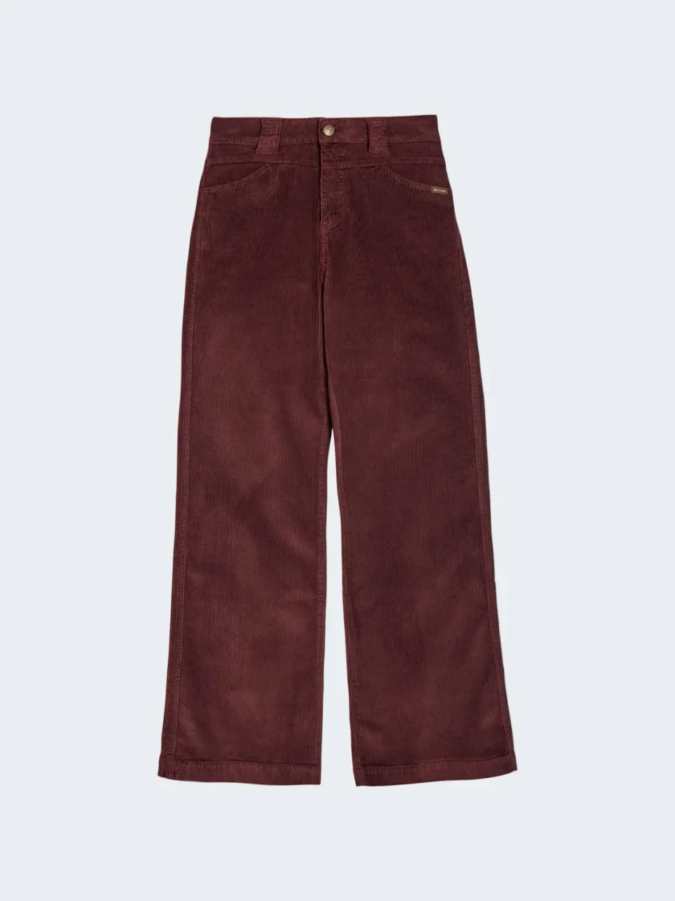 Sand Menswear Finula 0778 pantaloni velluto rossi gamba larga