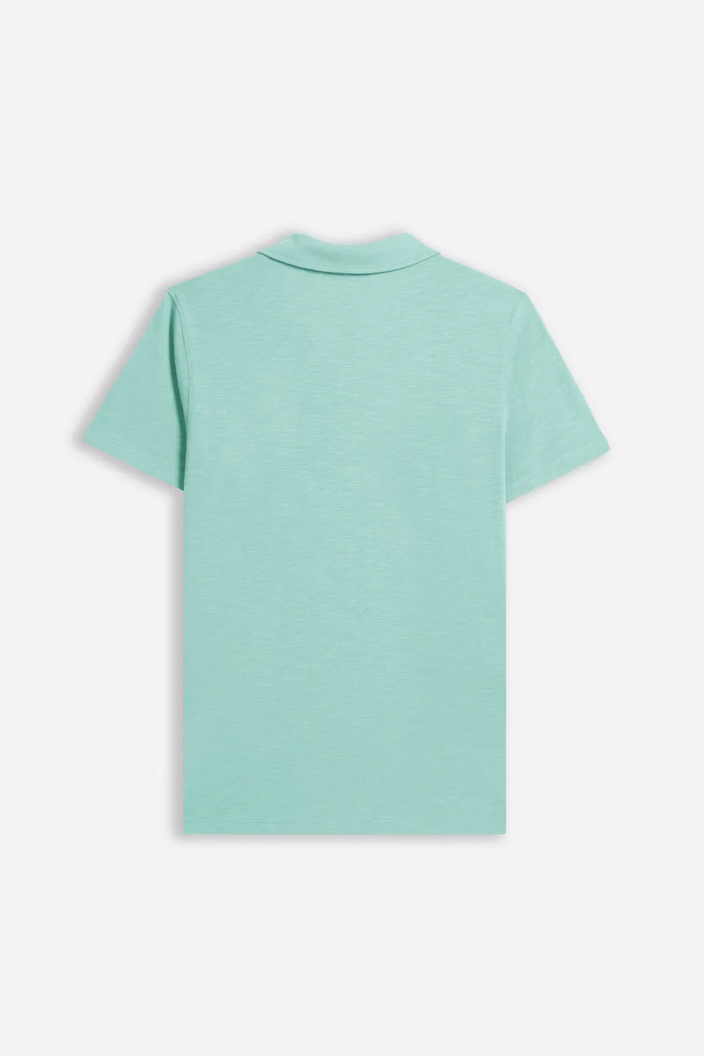 Sonny Bono Slub Derby Polo Verde Acqua cotone