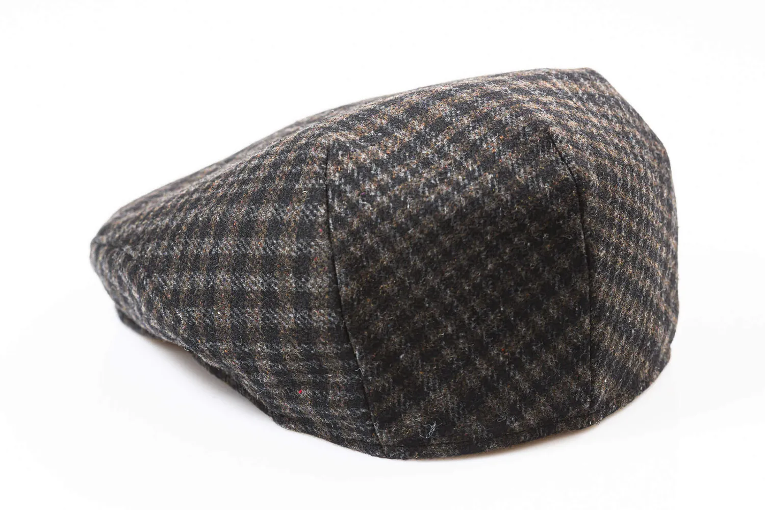 Alain Delon cappello lana a quadri taglia 61 imbottito