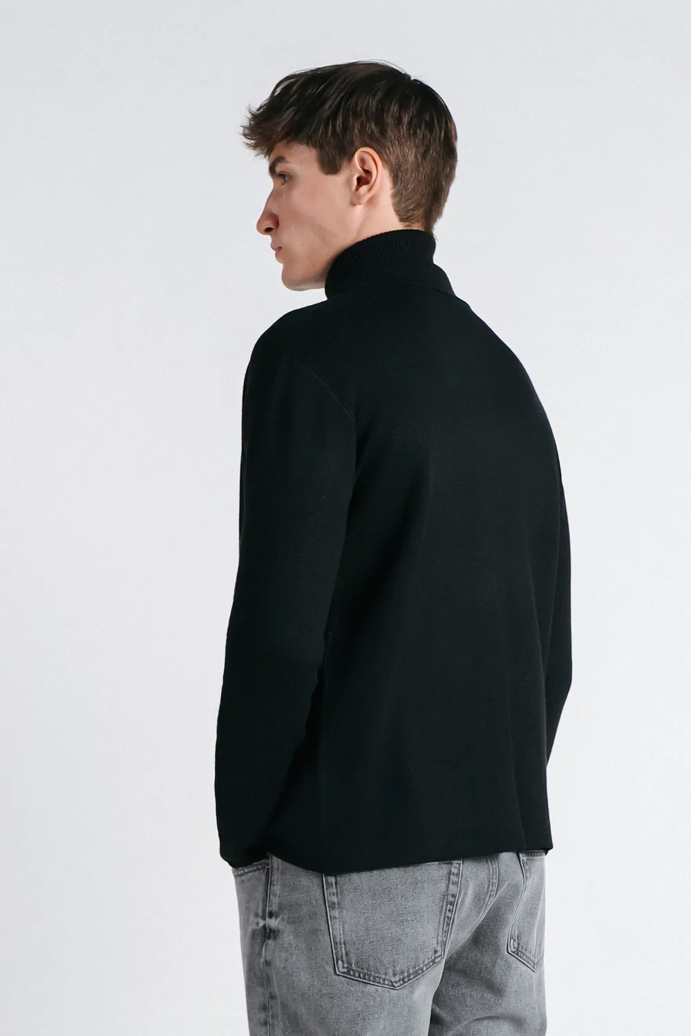 Sonny Bono Overshirt Punto Milano Maglia Nero