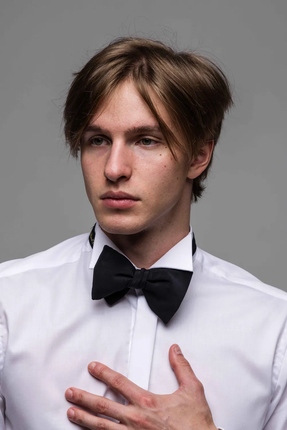 Alain Delon camicia smoking bianca extra slim fit gemelli