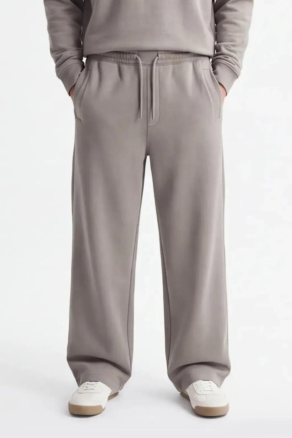 Sonny Bono OF 07013P4 pantalone jogger tortora over fit