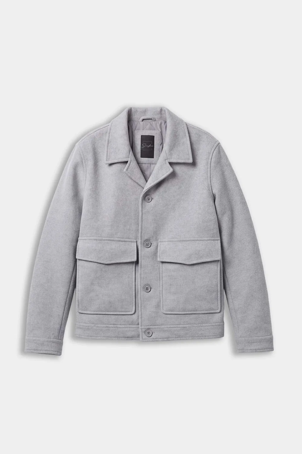 Sonny Bono WA 05201GB 326 giubbotto panno grigio collo camicia