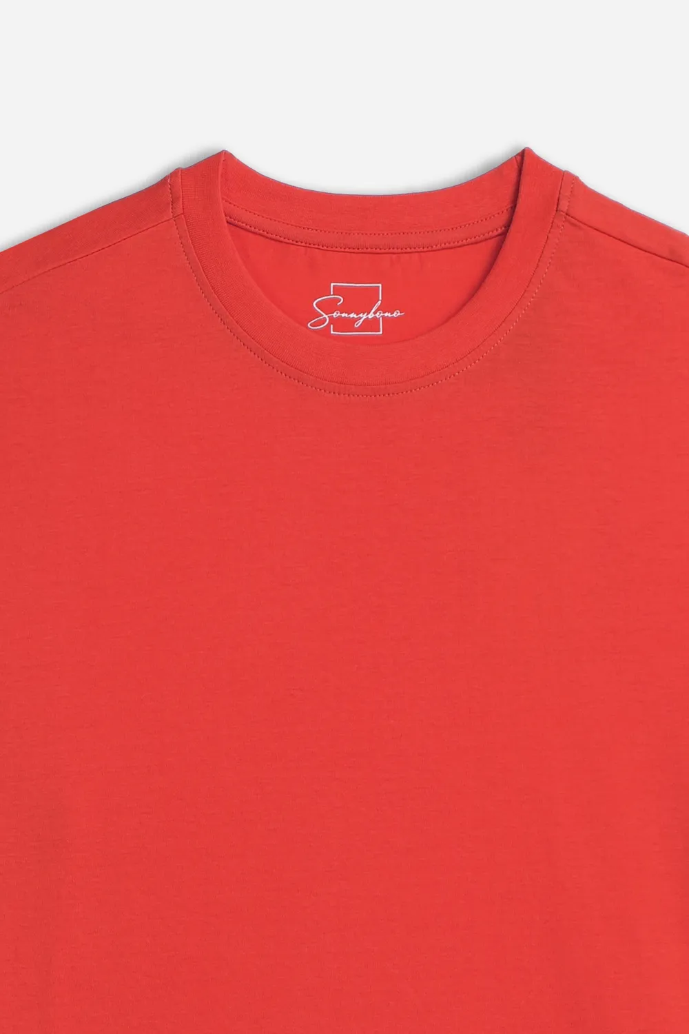 Sonny Bono T-Shirt Girocollo Basic Rosso