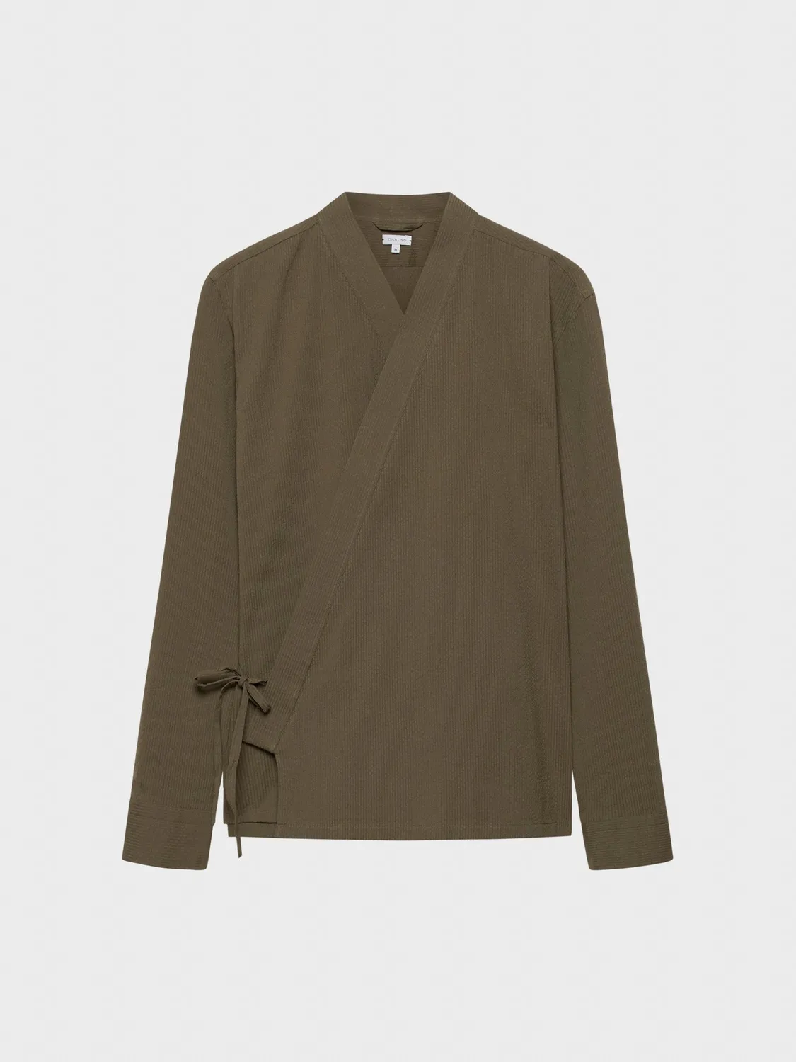 Caruso Aida overshirt kimono seersucker verde