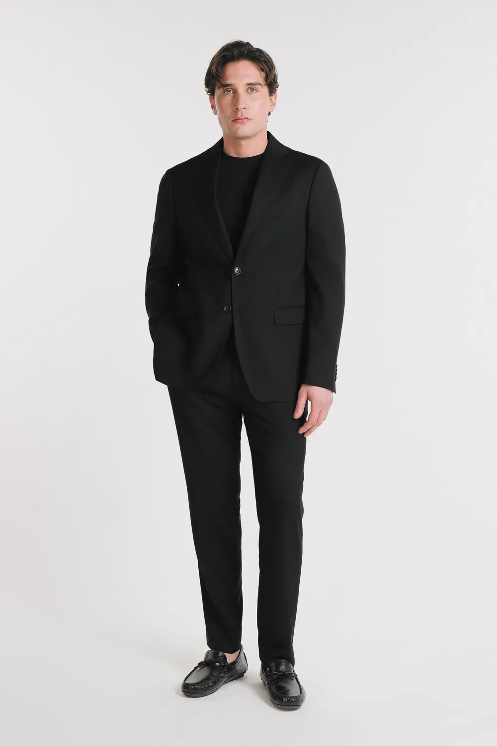 Sonny Bono giacca da abito slim fit nera