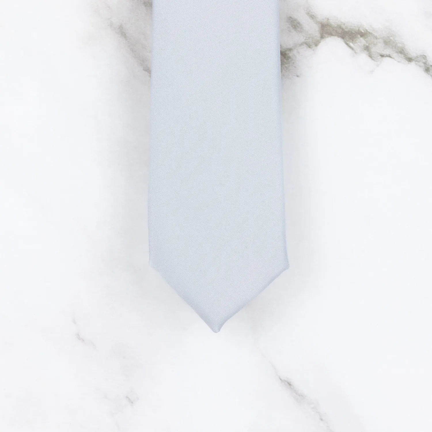 Sarti Toscani Cravatta Raso Grigio Perla 155 cm