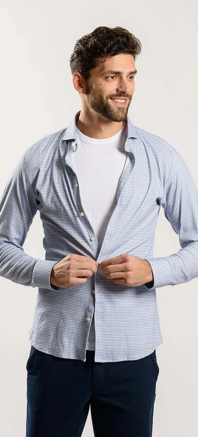 Alain Delon t-shirt bianca cotone elasticizzato girocollo