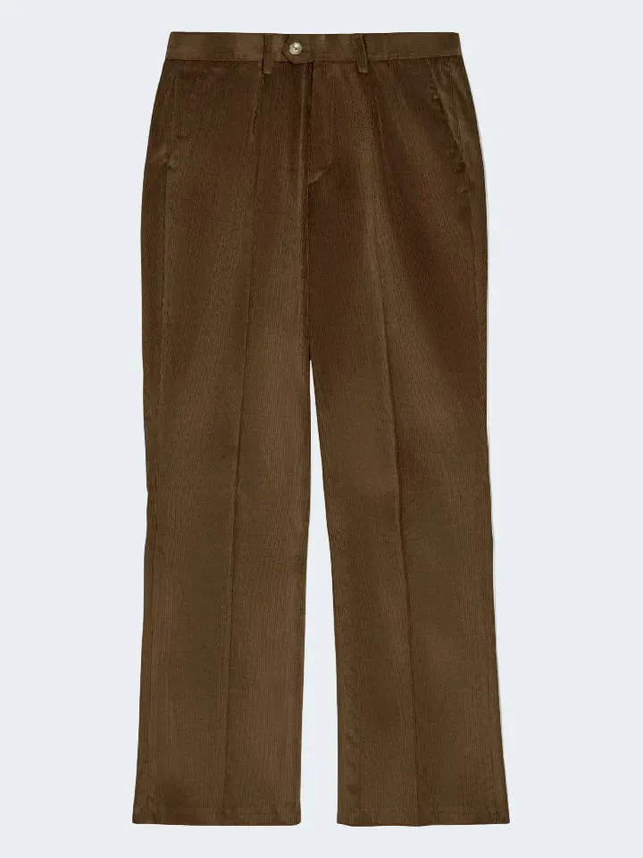 Sand Menswear 2590 Dori pantalone velluto marrone dritto