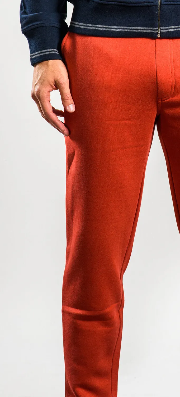 Alain Delon pantaloni tuta rossi cotone