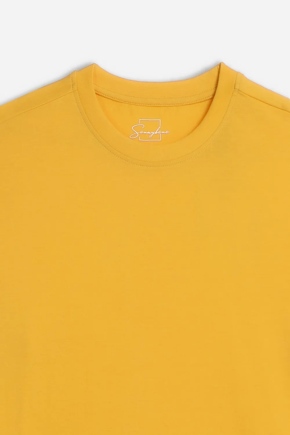 Sonny Bono Basic t-shirt girocollo ocra