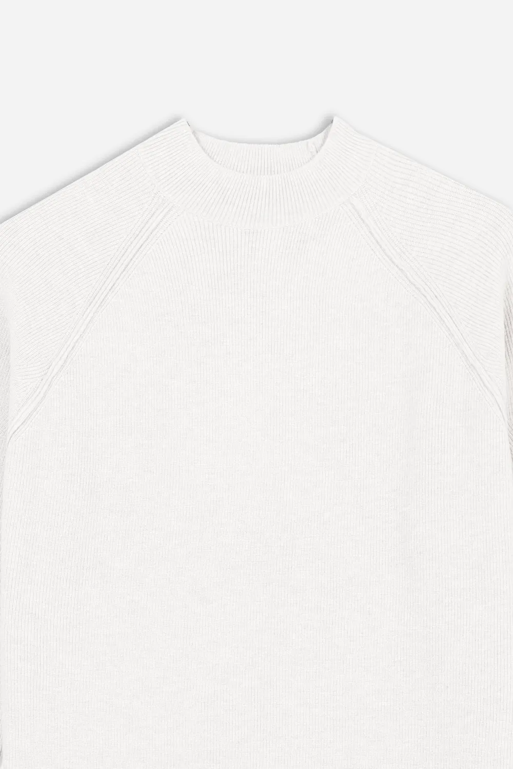 Sonny Bono maglia mezzo collo costine panna sottogiacca