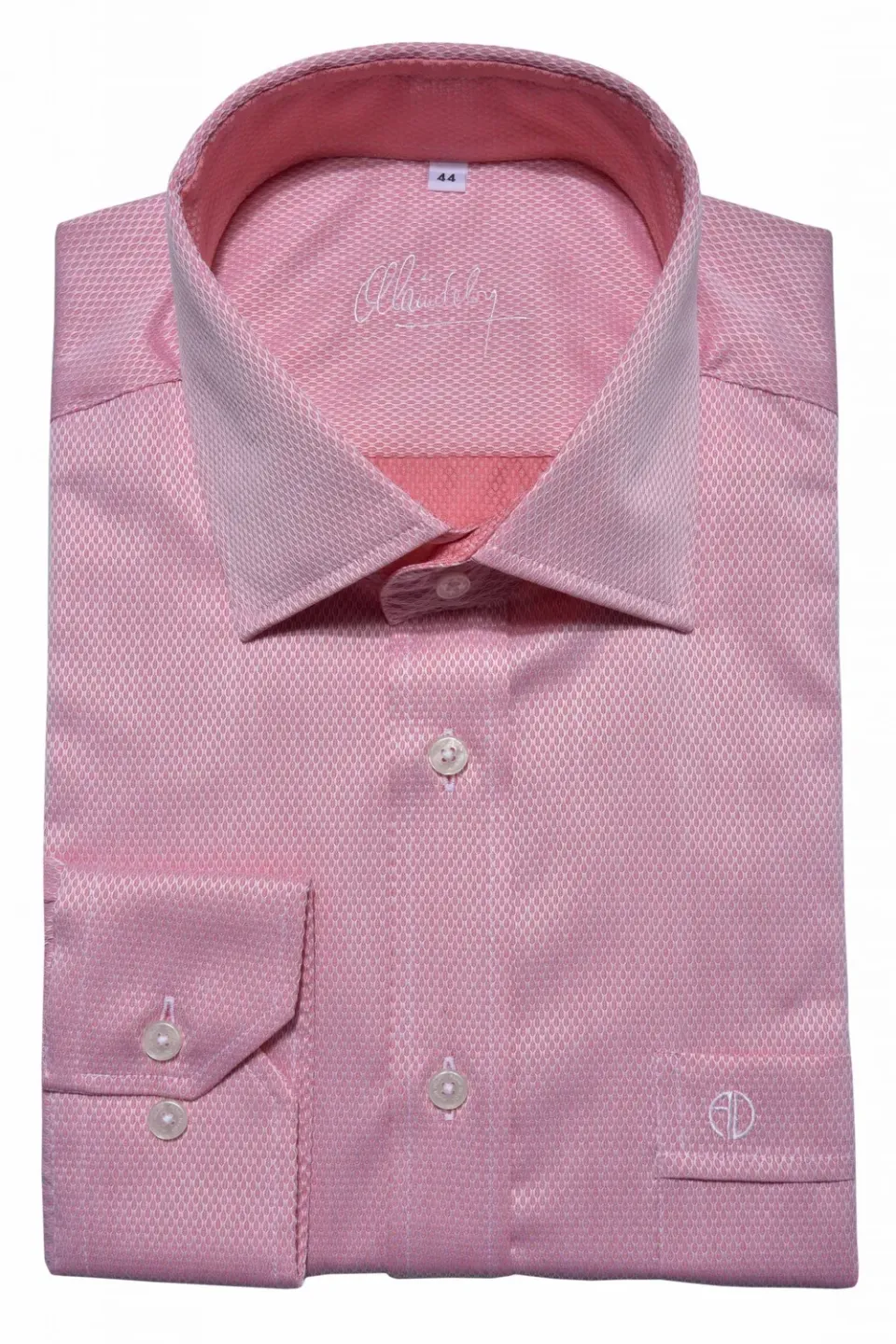 Alain Delon Extra Slim Fit camicia rosa 39 fantasia