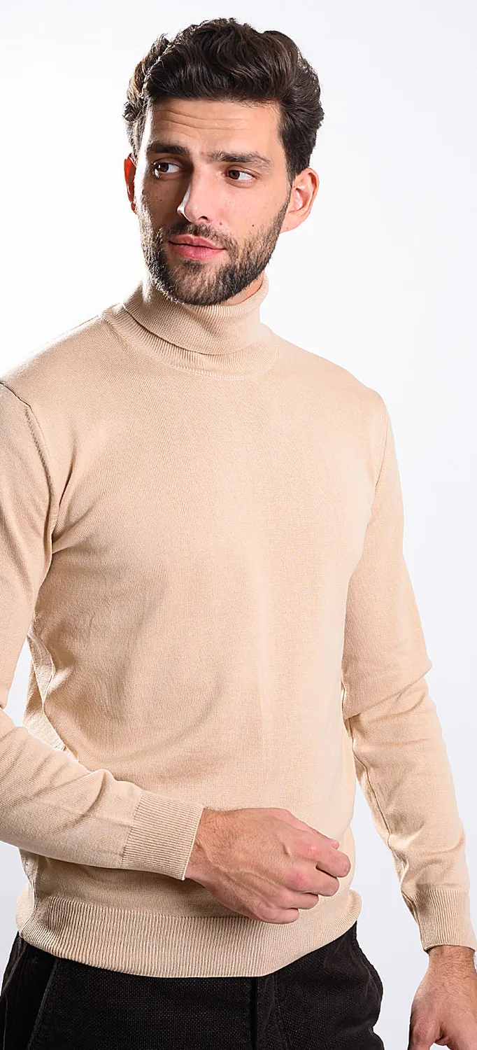 Alain Delon dolcevita uomo cotone beige scuro