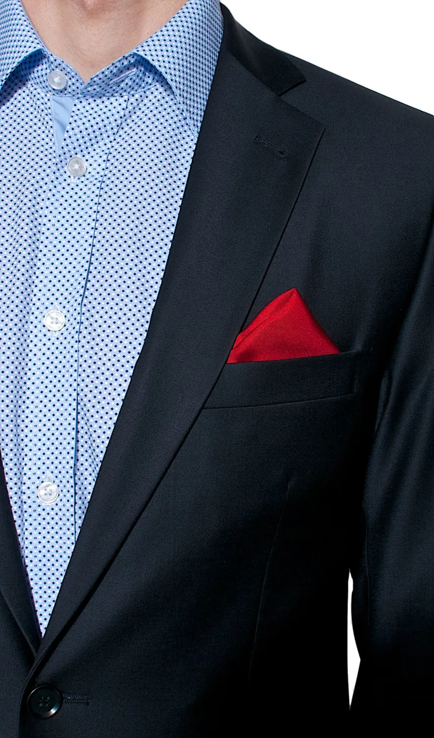 Alain Delon Slim Fit completo nero cerimonia taglia 106