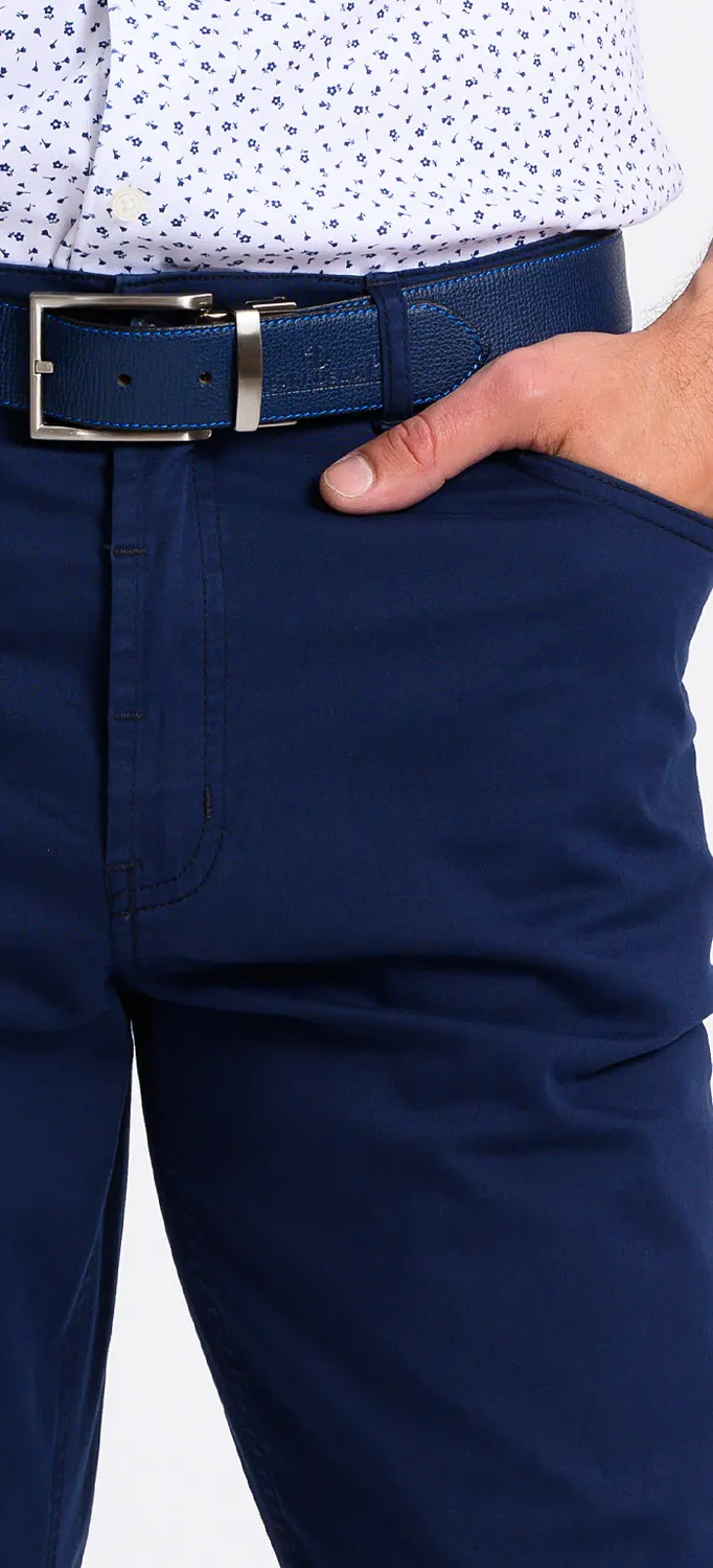Alain Delon Dark Blue jeans blu scuro slim elasticizzati