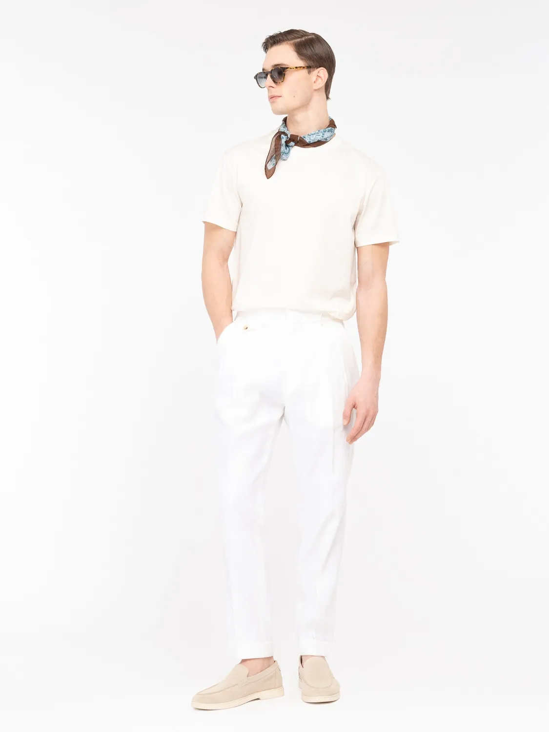 Paoloni T-shirt jersey di cotone bianca 100% cotone