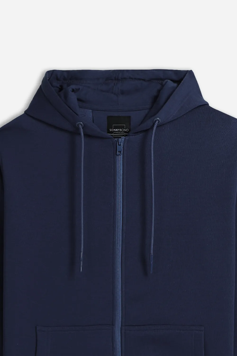 Sonny Bono Full Zip Basic felpa bleu con cappuccio