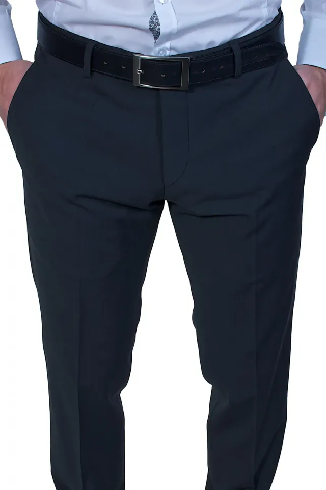 Alain Delon Classic pantalone nero Extra Slim 48