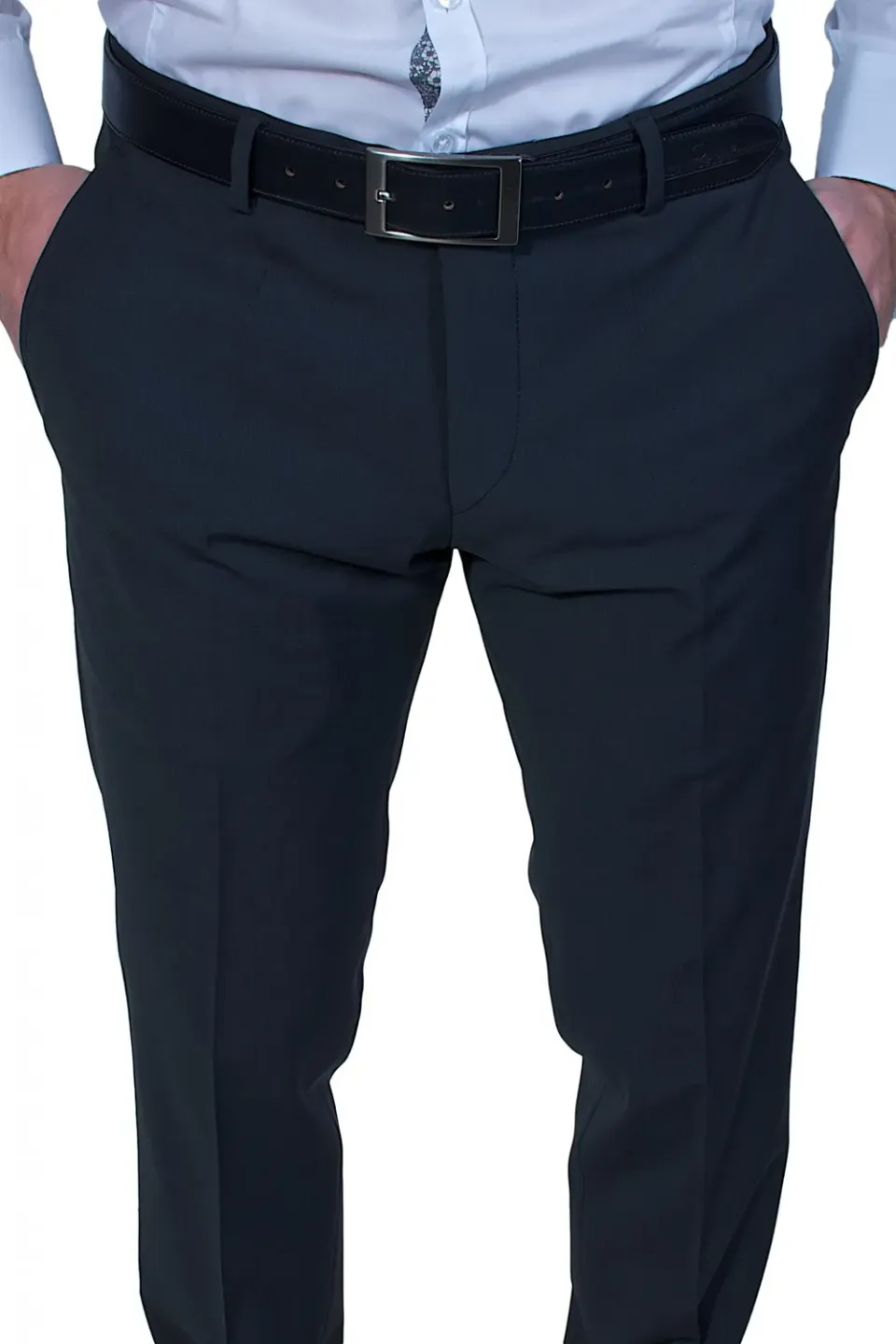 Alain Delon Classic pantalone nero Extra Slim 48