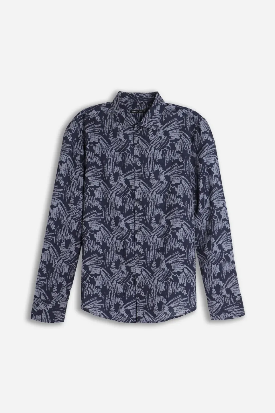 Sonny Bono Camicia Stretch Fantasia F Blu Sagomata