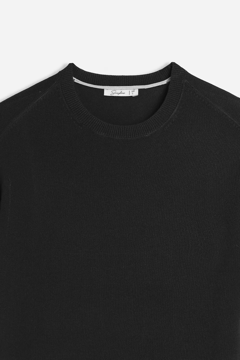 Sonny Bono Girocollo Maglina T-Shirt Nero Morbida