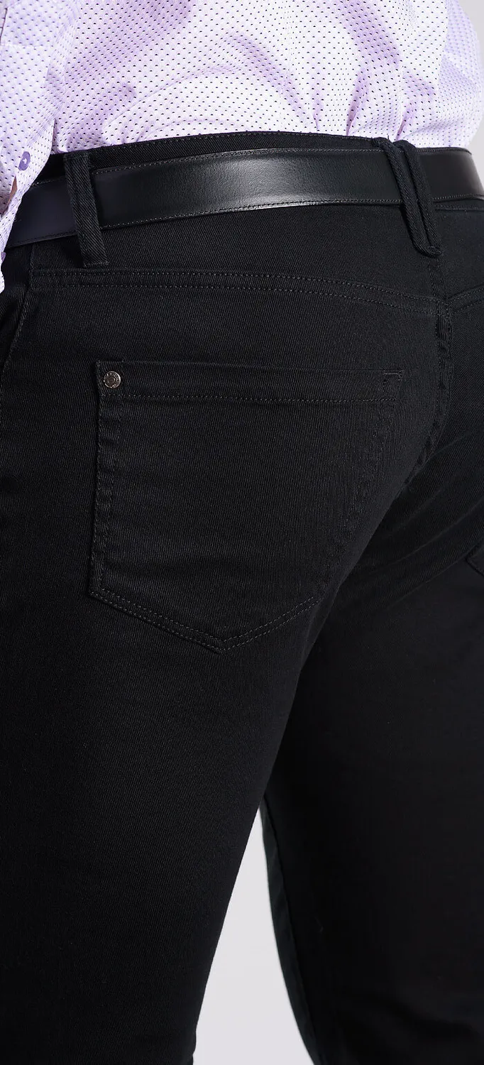 Alain Delon jeans neri ultra slim elasticizzati