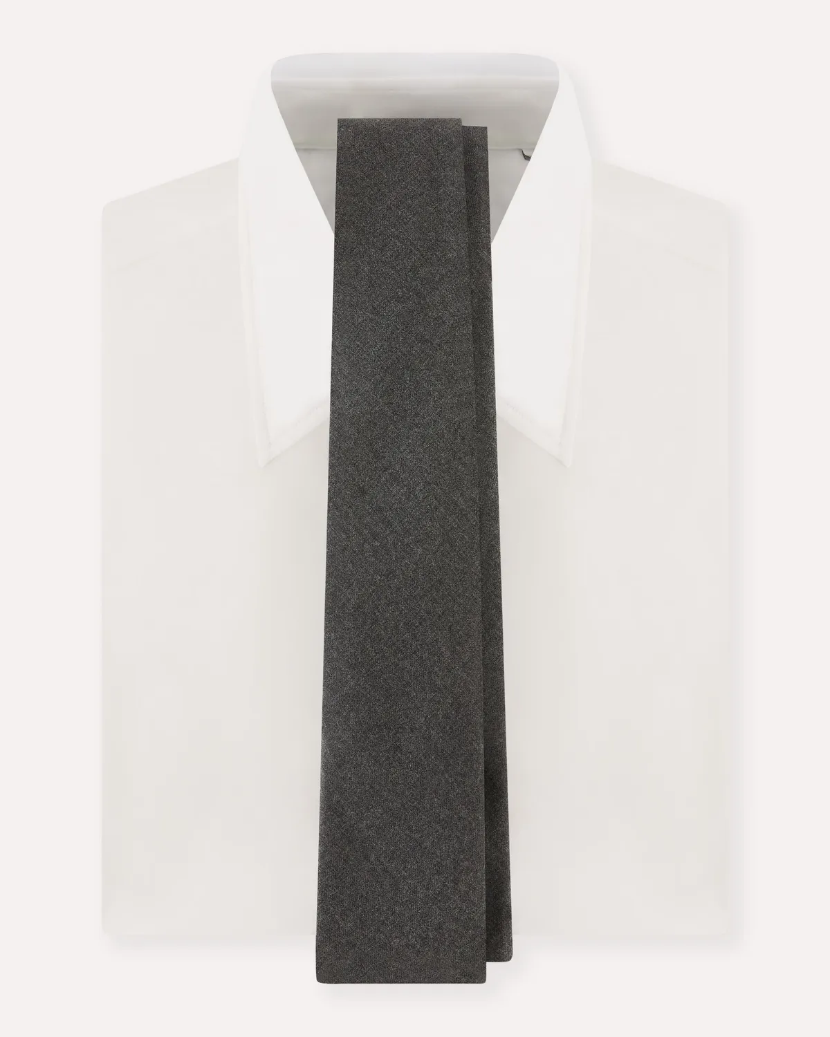 Lardini Cravatta Grigia Flanella Stretch 148 cm