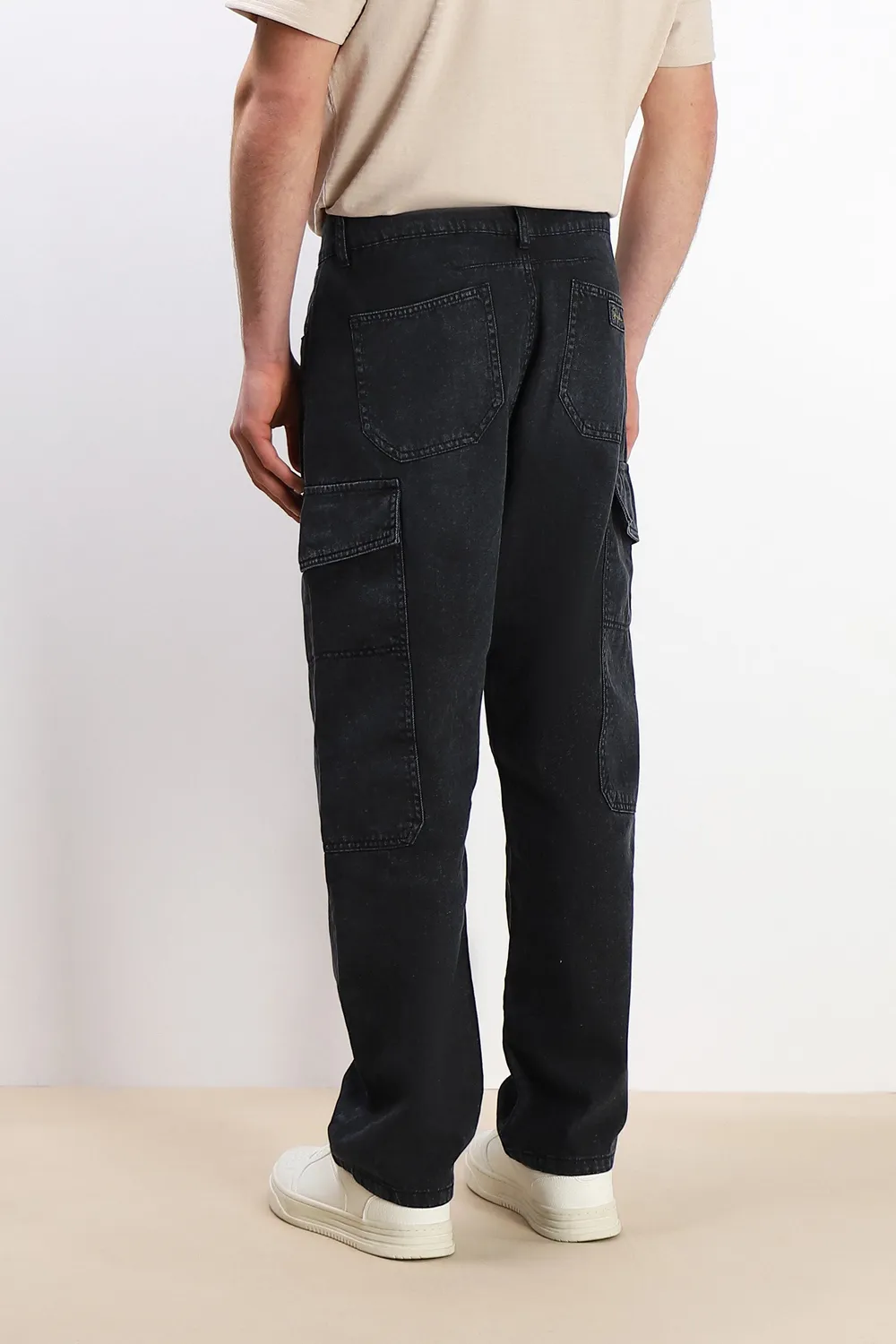Sonny Bono Denim Cargo Baggy FW2627 jeans nero