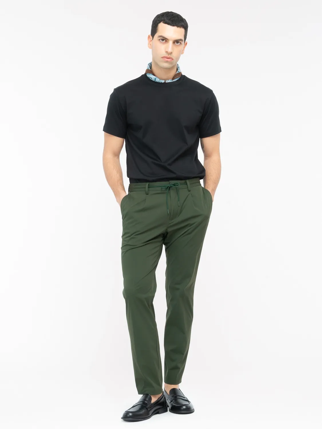 Paoloni Pantalone jogging tecnico verde