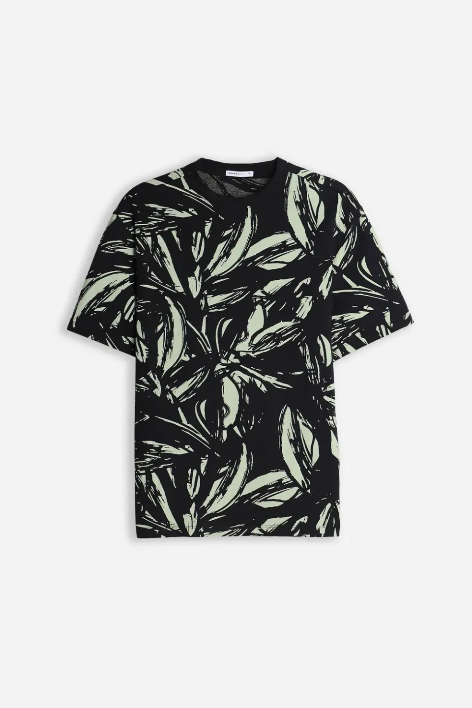 Sonny Bono Girocollo t-shirt salvia fantasia in cotone