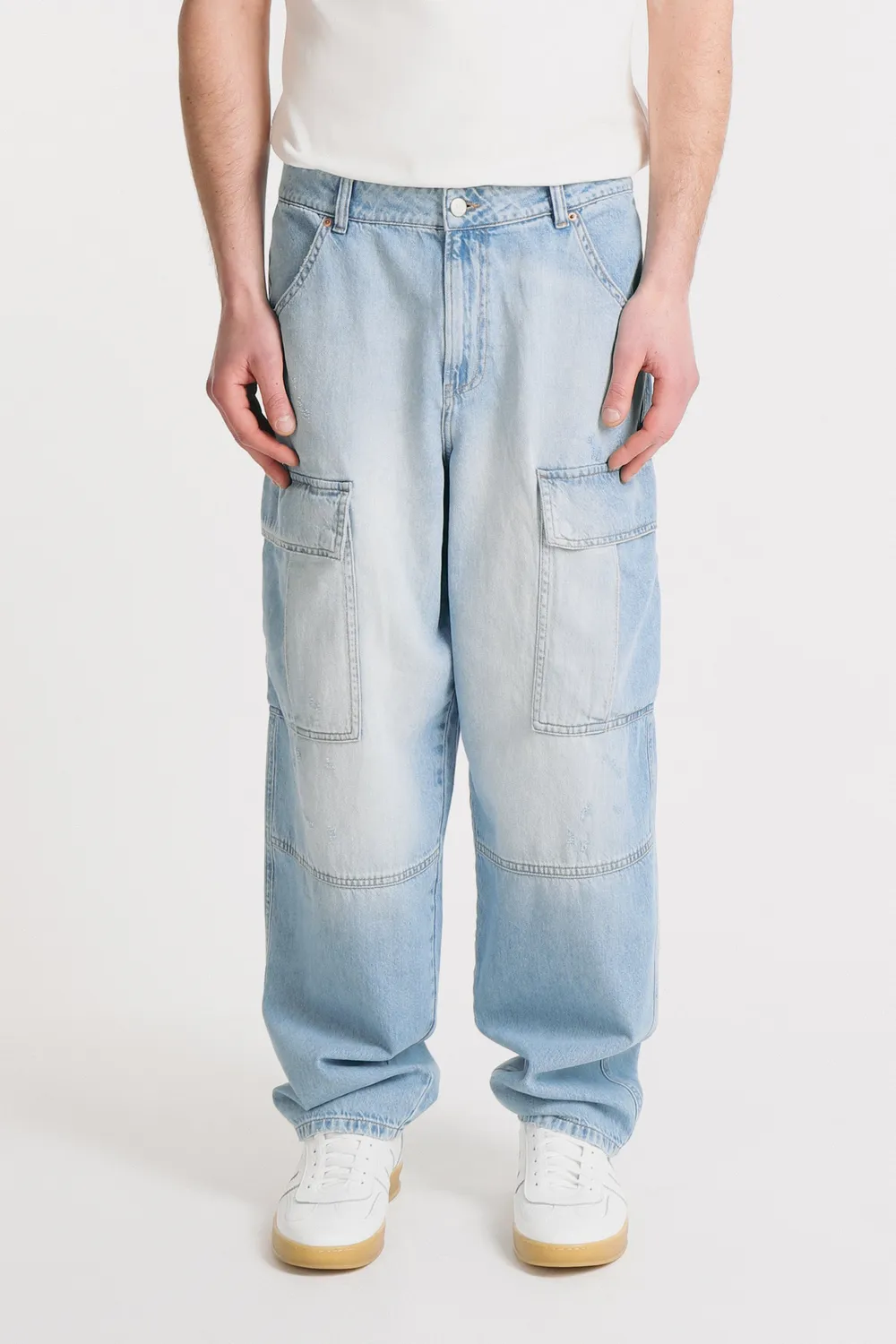 Sonny Bono Jeans Cargo Baggy celeste