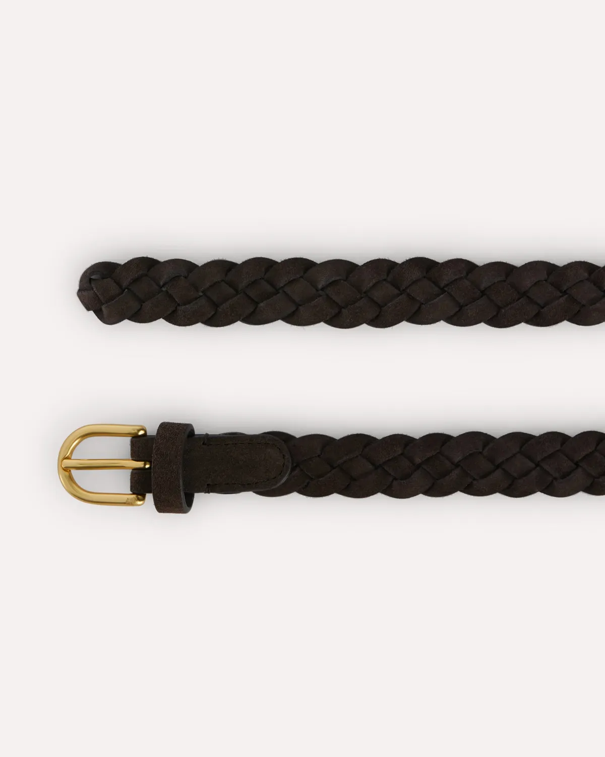 Lardini Cintura Intrecciata Marrone Vitello 25 mm