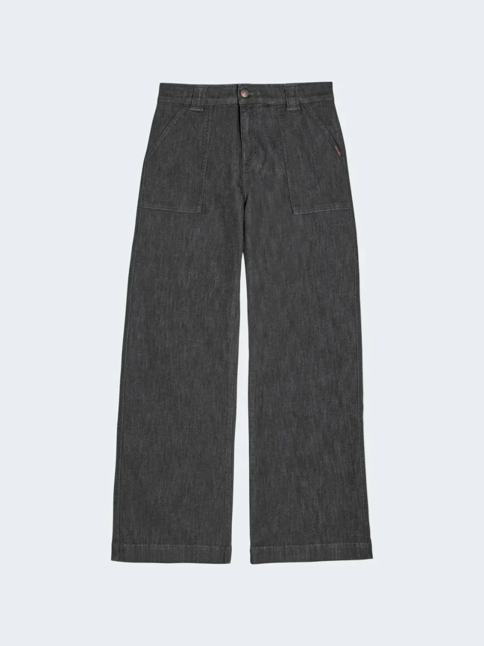 Sand Wide Denim Jeans Grigio Grafite
