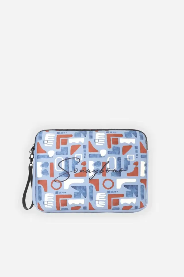 Sonny Bono Pochette Grande Stampa Polvere Scuba 32cm