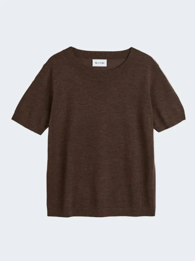 Sand Menswear Fellini Delmy maglione merino marrone