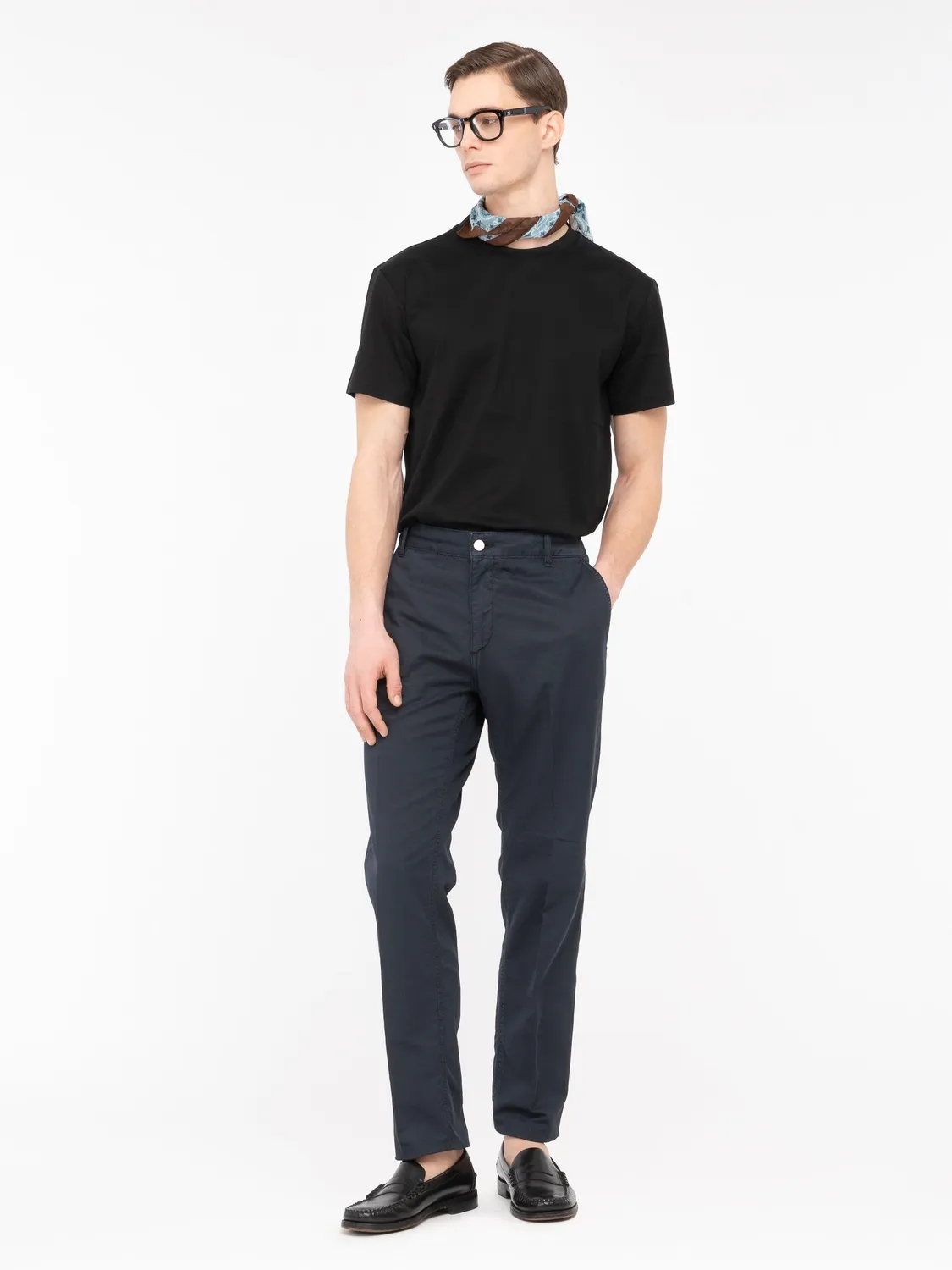 Paoloni T-shirt Jersey Cotone Nero Girocollo