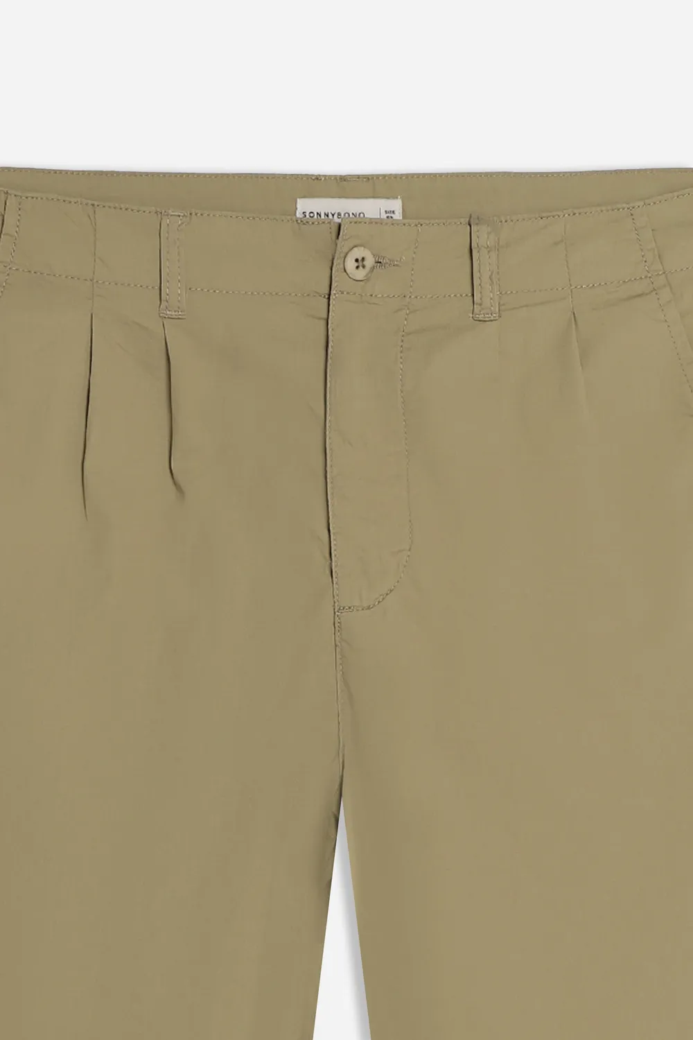 Sonny Bono Pantalone Chino Doppia Pence Kaki Regular