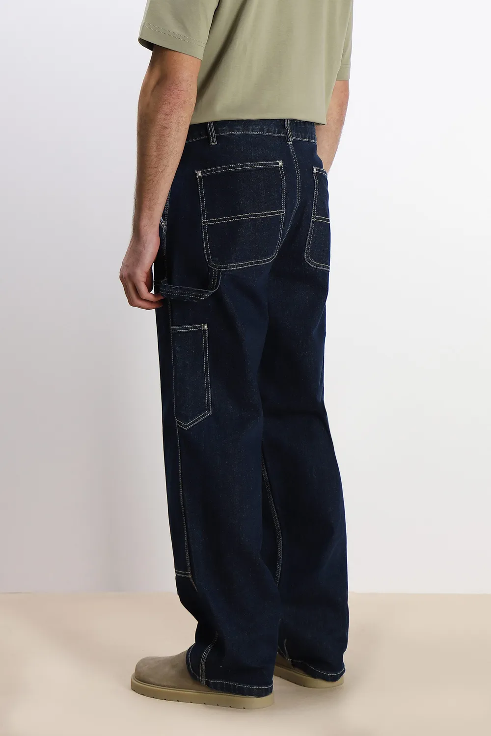 Sonny Bono Worker Pantalone Denim Blu Vestibilità Comoda