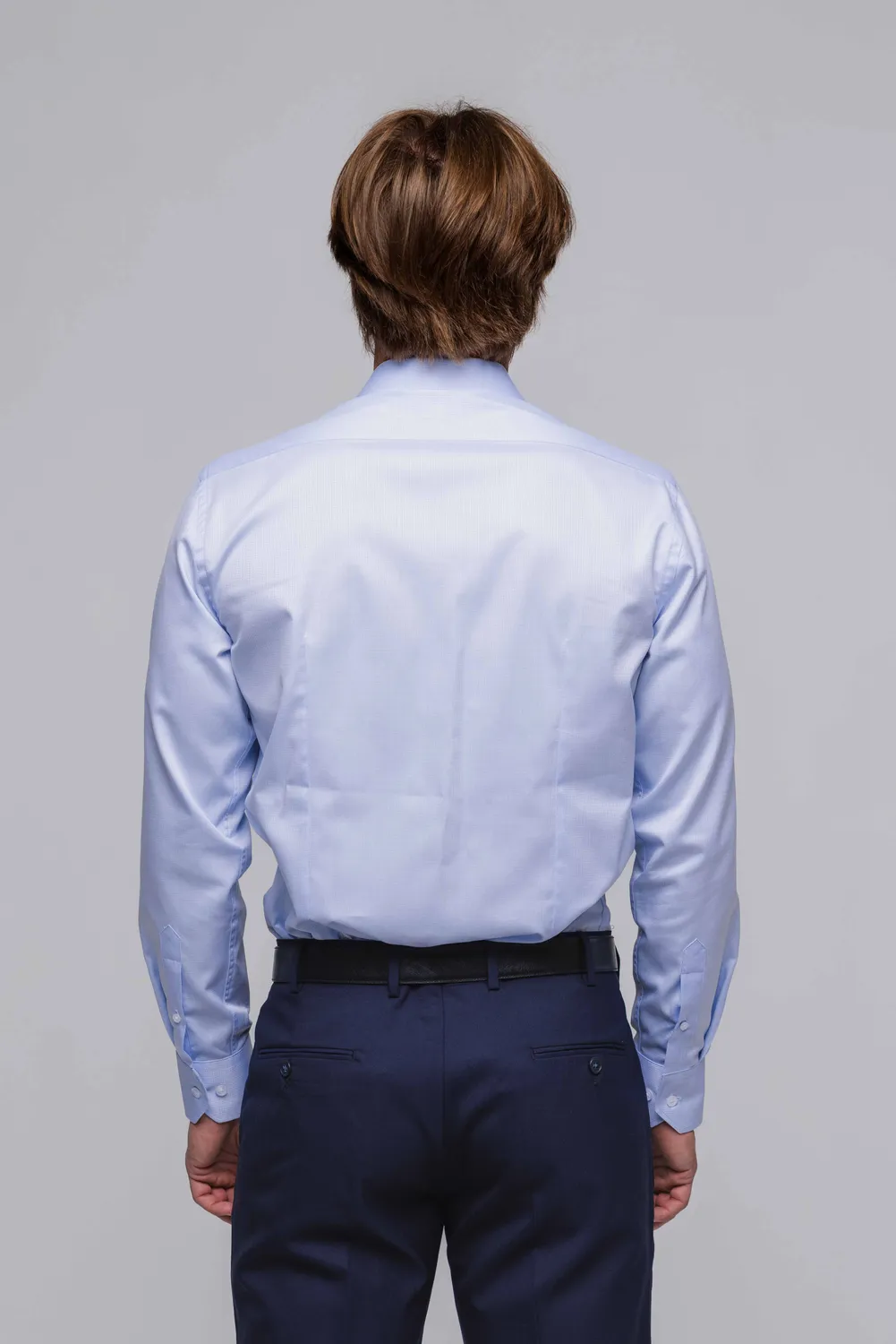 Alain Delon Camicia Azzurra Slim Fit 41 cotone