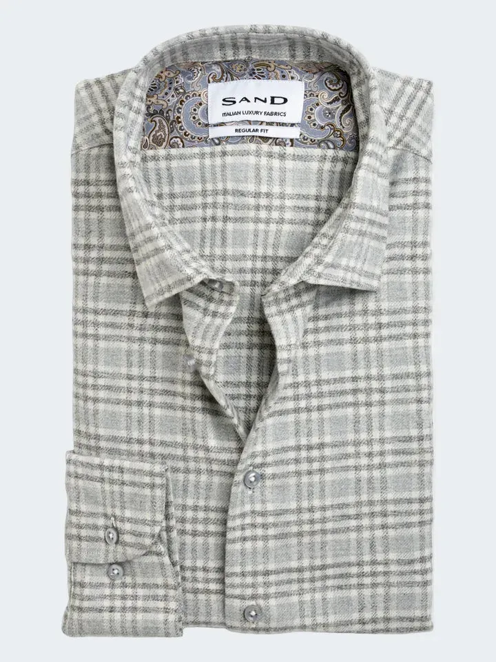Sand Menswear State camicia flanella a quadri