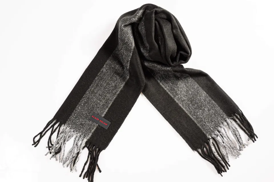 Alain Delon Sciarpa Invernale 28x180 Calda