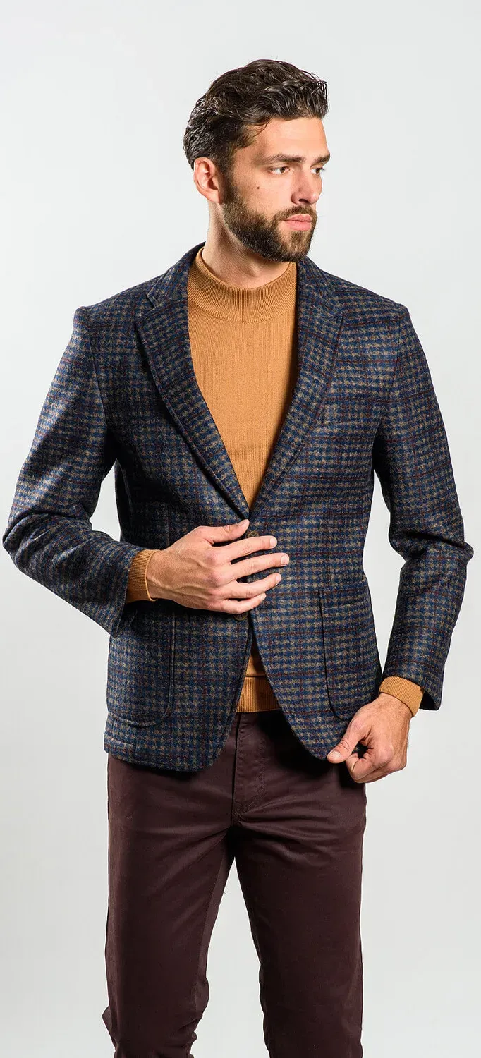 Alain Delon giacca elasticizzata slim fit sfoderata