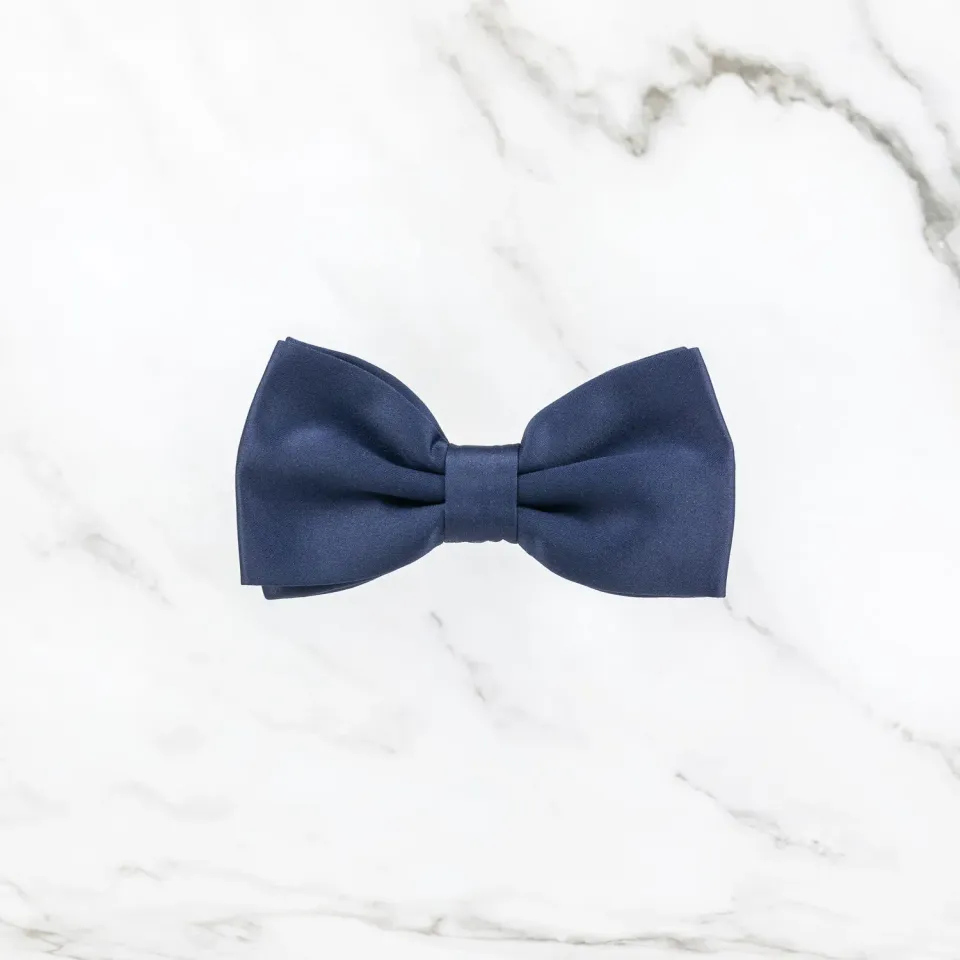 Sarti Toscani Papillon Raso Blu in Seta