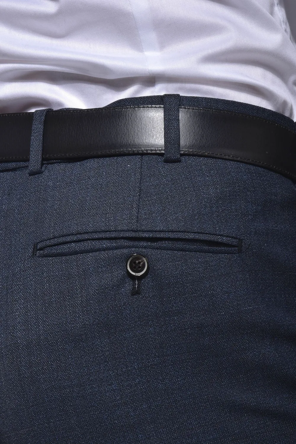 Alain Delon pantalone abito grigio blu 46 antistiro